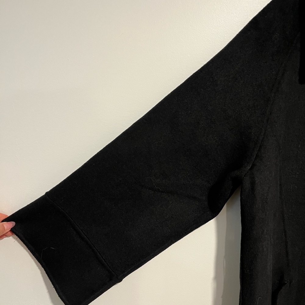 100% Wool Black Women's Coat - Picture 9 of 12